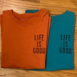 Lot 2 Life is Good Boys Youth 7-8 soccer baseball
